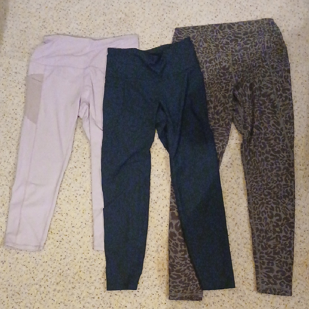 Trendy Women's Leggings Set - Black, Purpl, Brown